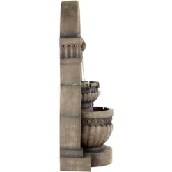 John Timberland Roman Outdoor Floor Water Fountain With Light LED 50" High 2-Tier Lion Face For Yard Garden Patio Deck Home 13 John Timberland Roman Outdoor Floor Water Fountain With Light LED 50" High 2-Tier Lion Face For Yard Garden Patio Deck Home -John Timberland Shop GUEST 9561007b c55a 41d2 b424 30a8e1440aad