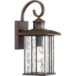 John Timberland Deaver Modern Outdoor Wall Light Fixtures Set Of 2 Bronze Motion Sensor Dusk To Dawn 15 1/4" Water Glass For Exterior -John Timberland Shop GUEST 9907fa14 ea34 48e2 8db1 a5f09d4e7265