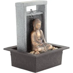 Meditating Buddha 11" High Small Indoor Decor Faux Stone Tabletop Fountain Waterfall Desk Relaxation Bedroom Living Room 10 Meditating Buddha 11" High Small Indoor Decor Faux Stone Tabletop Fountain Waterfall Desk Relaxation Bedroom Living Room -John Timberland Shop GUEST 99be4b63 7234 4bbe a89a 73bc253add58