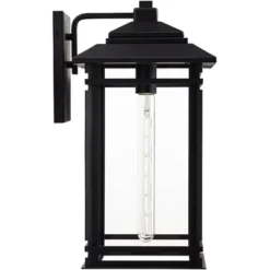 John Timberland North House Mission Outdoor Wall Light Fixture Matte Black Metal 19" Clear Glass For Post Exterior Barn Deck House Porch Yard Patio -John Timberland Shop GUEST 9be3aa87 16ba 4092 91d5 19e3f94acc83
