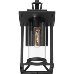 John Timberland Frederick 15 1/2" High Industrial Outdoor Wall Light Fixture Mount Porch House Weatherproof Sand Black Finish Metal Clear Glass Shade 13 John Timberland Frederick 15 1/2" High Industrial Outdoor Wall Light Fixture Mount Porch House Weatherproof Sand Black Finish Metal Clear Glass Shade -John Timberland Shop GUEST 9cca7494 08d7 40fa a1e2 8065a32b1ba8