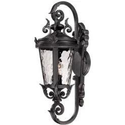 John Timberland Casa Marseille Vintage Rustic Outdoor Wall Light Fixture Black Scroll 19" Clear Hammered Glass For Post Exterior Barn Deck House Porch 10 John Timberland Casa Marseille Vintage Rustic Outdoor Wall Light Fixture Black Scroll 19" Clear Hammered Glass For Post Exterior Barn Deck House Porch -John Timberland Shop GUEST 9cda1f22 b121 4ff0 b3f0 18f9f0c81818