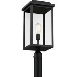John Timberland Eastcrest Modern Outdoor Post Light Textured Black 22 1/2" Clear Glass Panels For Exterior Barn Deck House Porch Yard Patio Outside -John Timberland Shop GUEST 9d20701c d1d6 4361 bb7b 1031be16626d