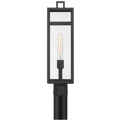 John Timberland San Lucas 21 3/4" High Modern Outdoor Post Light Fixture Pole Porch House Exterior Weatherproof Sand Black Metal Clear Glass Shade 6 John Timberland San Lucas 21 3/4" High Modern Outdoor Post Light Fixture Pole Porch House Exterior Weatherproof Sand Black Metal Clear Glass Shade - Image 6