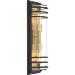 John Timberland Habitat Modern Outdoor Wall Light Fixture Black Brass Metal 21" Clear Glass For Post Exterior Barn Deck House Porch Yard Posts Patio 11 John Timberland Habitat Modern Outdoor Wall Light Fixture Black Brass Metal 21" Clear Glass For Post Exterior Barn Deck House Porch Yard Posts Patio -John Timberland Shop GUEST 9e60a7bc ea5a 4cdb 838b e653a9d00eb7