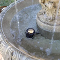 Ibiza 62" High Large Italian Outdoor Decor Sand Stone Floor Fountain With Light LED 3-Tier Outside Garden Patio Yard Backyard -John Timberland Shop GUEST 9ebfb8d7 5e3d 4be8 a1c6 379e58f122b4