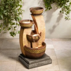 John Timberland Outdoor Floor Water Fountain Four Bowl Cascading Waterfall 41" Tall For Yard Garden Lawn -John Timberland Shop GUEST 9f12daef 9f42 4709 835c d2d32c379f6b