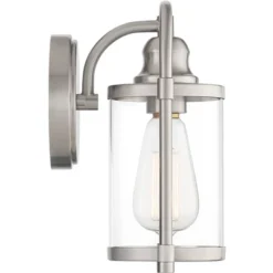 John Timberland Rustic Farmhouse Outdoor Wall Light Fixtures Set Of 2 Brushed Nickel 10 1/4" Clear Glass For Exterior Barn Deck House Porch Yard Patio 13 John Timberland Rustic Farmhouse Outdoor Wall Light Fixtures Set Of 2 Brushed Nickel 10 1/4" Clear Glass For Exterior Barn Deck House Porch Yard Patio -John Timberland Shop GUEST a0211673 8604 480f aef1 83184d00aa10