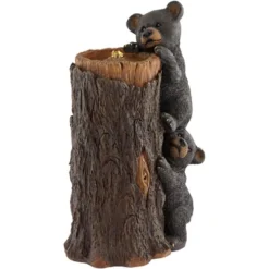 John Timberland Bears On Log Rustic Lodge Bubbler Outdoor Floor Water Fountain With LED Light 28 1/2" For Yard Garden Patio Home Deck Porch Exterior -John Timberland Shop GUEST a210834c 3f14 44bc 9ffc 3802265baeec