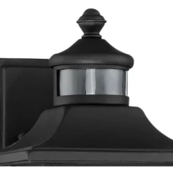 John Timberland Moray Bay Mission Outdoor Wall Light Fixture Black Motion Sensor Dusk To Dawn 11 1/2" Seedy Glass For Post Exterior Barn Deck House -John Timberland Shop GUEST a26c079f b4a9 4ab6 b9f8 29585bd96b20