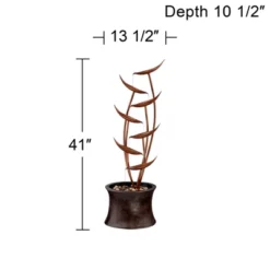 John Timberland Tiered Copper Leaves Modern Cascading Tiered Leaves Outdoor Floor Water Fountain 41" For Yard Garden Patio Deck Porch Balcony Roof 9 John Timberland Tiered Copper Leaves Modern Cascading Tiered Leaves Outdoor Floor Water Fountain 41" For Yard Garden Patio Deck Porch Balcony Roof -John Timberland Shop GUEST a2f426ba 39aa 43dd 9ddf 96975756740d
