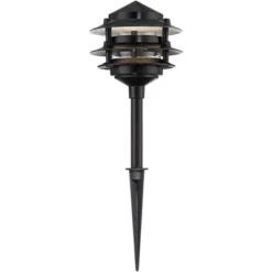 John Timberland Three-Tier Pagoda 11" High Black Modern LED Landscape Path Light 9 John Timberland Three-Tier Pagoda 11" High Black Modern LED Landscape Path Light -John Timberland Shop GUEST a36c3620 3d5a 417a 9f6d 0a1827549ced