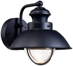 John Timberland Industrial Outdoor Wall Light Fixtures Set Of 2 Black Metal LED 8" Seedy Glass For Exterior Barn Deck House Porch -John Timberland Shop GUEST a4a2ee77 64ed 4f1d a4d7 4b995324928c