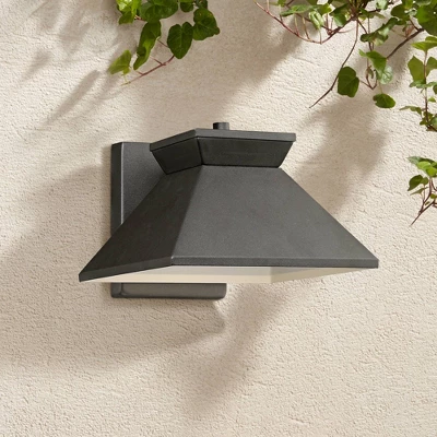 John Timberland Whatley Modern Outdoor Wall Light Fixture Black LED 6 1/4" Metal Shade For Post Exterior Barn Deck House Porch Yard Posts Patio Home 1 John Timberland Whatley Modern Outdoor Wall Light Fixture Black LED 6 1/4" Metal Shade For Post Exterior Barn Deck House Porch Yard Posts Patio Home
