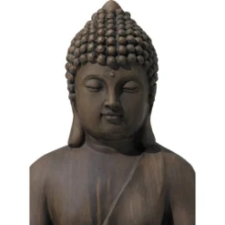 John Timberland Sitting Buddha Statue Sculpture Zen Decor Outdoor Garden Front Porch Patio Yard Outside Dark Sandstone Faux Stone Finish 29 1/2" High -John Timberland Shop GUEST a949ea20 91f5 4f97 9fe0 25e4249f071c