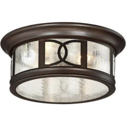 John Timberland Modern Flush Mount Outdoor Ceiling Light Fixture Mission Oil Rubbed Bronze Drum 12" Seedy Glass Damp Rated For Porch Patio 12 John Timberland Modern Flush Mount Outdoor Ceiling Light Fixture Mission Oil Rubbed Bronze Drum 12" Seedy Glass Damp Rated For Porch Patio -John Timberland Shop GUEST aa56f467 7137 47c8 9505 b6d859980141
