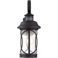 John Timberland Capistrano Mission Outdoor Wall Light Fixtures Set Of 2 Black Dusk To Dawn Motion Sensor 15 3/4" Clear Seeded Glass For Post Exterior 13 John Timberland Capistrano Mission Outdoor Wall Light Fixtures Set Of 2 Black Dusk To Dawn Motion Sensor 15 3/4" Clear Seeded Glass For Post Exterior -John Timberland Shop GUEST aac1a5ab 2a26 49b5 9d59 ec544e37a996