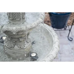 Ibiza 46" High Large Italian Outdoor Decor Sand Stone Floor Fountain With Light LED 3-Tier Outside Garden Patio Yard Backyard 16 Ibiza 46" High Large Italian Outdoor Decor Sand Stone Floor Fountain With Light LED 3-Tier Outside Garden Patio Yard Backyard -John Timberland Shop GUEST ab4b40f8 f004 49d3 8518 a031c86db110