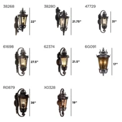 John Timberland Casa Marseille Vintage Rustic Outdoor Wall Light Fixture Veranda Bronze Ornate Scroll 31" Champagne Hammered Glass For Post Exterior -John Timberland Shop GUEST ac9b94a7 ddfe 4f74 b79c 52d9cbeca2e7 1