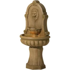Royal Savanna Lion 58" High Large Italian Indoor Outdoor Decor Faux Stone Floor Fountain With Light LED Outside Garden Patio -John Timberland Shop GUEST ad091e9c 10c7 482e ba6b f24d1dd3e9fa