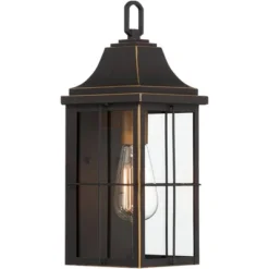 John Timberland Sunderland Rustic Mission Outdoor Wall Light Fixture Black Gold 15" Clear Glass For Post Exterior Barn Deck House Porch Yard Patio -John Timberland Shop GUEST ad4ceca5 f0fb 41a9 b625 a078bb52b7b4