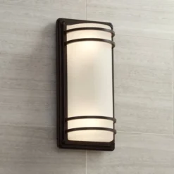 John Timberland Habitat Modern Outdoor Wall Light Fixture Rubbed Bronze 16" Opal Etched Glass For Post Exterior Barn Deck House Porch Yard Patio Home 10 John Timberland Habitat Modern Outdoor Wall Light Fixture Rubbed Bronze 16" Opal Etched Glass For Post Exterior Barn Deck House Porch Yard Patio Home -John Timberland Shop GUEST ae6a8a50 ae23 4866 8d60 c6950cb06fb6