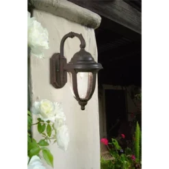 John Timberland Casa Sierra Rustic Vintage Outdoor Wall Light Fixture Bronze Downbridge 14 1/2" Clear Seedy Glass For Post Exterior Barn Deck House 5 John Timberland Casa Sierra Rustic Vintage Outdoor Wall Light Fixture Bronze Downbridge 14 1/2" Clear Seedy Glass For Post Exterior Barn Deck House -John Timberland Shop GUEST aef7154f b54d 4b19 9793 da524a53284b