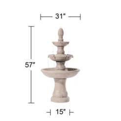 Domanico 57" High Large Italian Indoor Outdoor Decor Sand Stone Floor Fountain Waterfall 3-Tier Outside Garden Patio Yard Backyard 9 Domanico 57" High Large Italian Indoor Outdoor Decor Sand Stone Floor Fountain Waterfall 3-Tier Outside Garden Patio Yard Backyard -John Timberland Shop GUEST af0490ae 4d40 47da 98a8 2a0fa83c03c9
