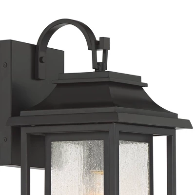 John Timberland Cecile Modern Outdoor Wall Light Fixture Painted Bronze 17 3/4" Seeded Clear Glass For Post Exterior Barn Deck House Porch Yard Patio 2 John Timberland Cecile Modern Outdoor Wall Light Fixture Painted Bronze 17 3/4" Seeded Clear Glass For Post Exterior Barn Deck House Porch Yard Patio - Image 2