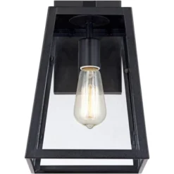 John Timberland Arrington Modern Outdoor Wall Lights Fixtures Set Of 4 Mystic Black 13" Clear Glass For Post Exterior Barn Deck House Porch Yard Patio -John Timberland Shop GUEST b00a2d55 7922 463d 8a6c 8cbf4883c542