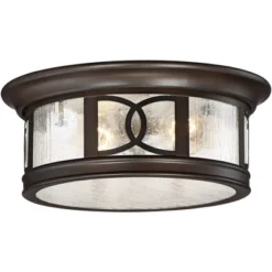 John Timberland Modern Flush Mount Outdoor Ceiling Light Fixture Mission Oil Rubbed Bronze Drum 12" Seedy Glass Damp Rated For Porch Patio 15 John Timberland Modern Flush Mount Outdoor Ceiling Light Fixture Mission Oil Rubbed Bronze Drum 12" Seedy Glass Damp Rated For Porch Patio -John Timberland Shop GUEST b34cf8b9 699f 4c36 bb8d 1a84b028d60e