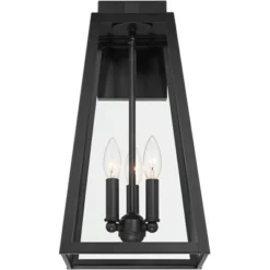 John Timberland Arrington Modern Outdoor Wall Light Fixture Mystic Black Metal 20" Clear Glass For Post Exterior Barn Deck House Porch Yard Posts Home -John Timberland Shop GUEST b3f58ce4 9ac3 4fd9 91a4 5f0efe8611b9