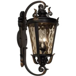 John Timberland Casa Marseille Rustic Outdoor Wall Light Fixture Veranda Bronze Ornate Scroll 36" Champagne Hammered Glass For Post Exterior Barn Deck -John Timberland Shop GUEST b82dfa81 516a 4e95 a6eb 83bd3deb684e