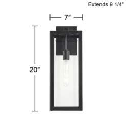 John Timberland Titan Modern Outdoor Wall Light Fixture Mystic Black 20" Clear Glass For Post Exterior Barn Deck House Porch Yard Patio Home Outside -John Timberland Shop GUEST b91e2f5d fc56 4884 9210 760be86e7e92