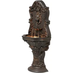 John Timberland Imperial Lion Acanthus Rustic Outdoor Floor Wall Water Fountain With LED Light 50" For Yard Garden Patio Home Deck Porch House Balcony -John Timberland Shop GUEST b961cf7c 3f0f 40cb 9de8 7a71ae790230