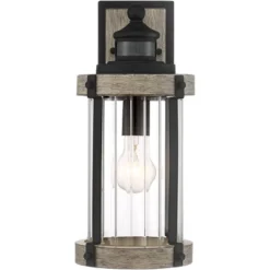 John Timberland Stan Rustic Farmhouse Outdoor Wall Light Fixture Gray Faux Wood Black Motion Sensor 15 1/2" Clear Ribbed Glass For Post Exterior Barn 11 John Timberland Stan Rustic Farmhouse Outdoor Wall Light Fixture Gray Faux Wood Black Motion Sensor 15 1/2" Clear Ribbed Glass For Post Exterior Barn -John Timberland Shop GUEST b9b5a12c 3180 4ba1 93c4 5685fabcdcb3