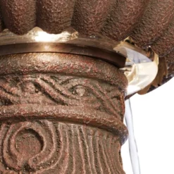 Santa Cruz 45 3/4" High Large Italian Outdoor Decor Faux Stone Floor Fountain With Light LED 3-Tier Outside Garden Patio Yard -John Timberland Shop GUEST bb165f7c 3962 4f2b 9d8c f97e59db8493