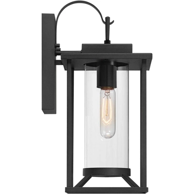 John Timberland Frederick 15 1/2" High Industrial Outdoor Wall Light Fixture Mount Porch House Weatherproof Sand Black Finish Metal Clear Glass Shade 8 John Timberland Frederick 15 1/2" High Industrial Outdoor Wall Light Fixture Mount Porch House Weatherproof Sand Black Finish Metal Clear Glass Shade - Image 8