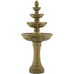 Sag Harbor 66" High Large Italian Outdoor Decor Sand Stone Floor Fountain With Light LED 4-Tier Outside Garden Patio Yard Backyard 11 Sag Harbor 66" High Large Italian Outdoor Decor Sand Stone Floor Fountain With Light LED 4-Tier Outside Garden Patio Yard Backyard -John Timberland Shop GUEST be0307f4 2625 483a bf94 62ed75d4b530