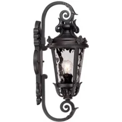 John Timberland Casa Marseille Vintage Rustic Outdoor Wall Light Fixture Black Scroll 19" Clear Hammered Glass For Post Exterior Barn Deck House Porch 11 John Timberland Casa Marseille Vintage Rustic Outdoor Wall Light Fixture Black Scroll 19" Clear Hammered Glass For Post Exterior Barn Deck House Porch -John Timberland Shop GUEST bed2329e e3b2 4ebf ad30 e752f20cb68c