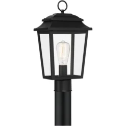 John Timberland Bellis Verde 16" High Traditional Outdoor Post Mount Light Fixture Pole Porch Waterproof Textured Black Metal Clear Glass Shade -John Timberland Shop GUEST bf12f3cd b835 42af a85b ff4be5d492af