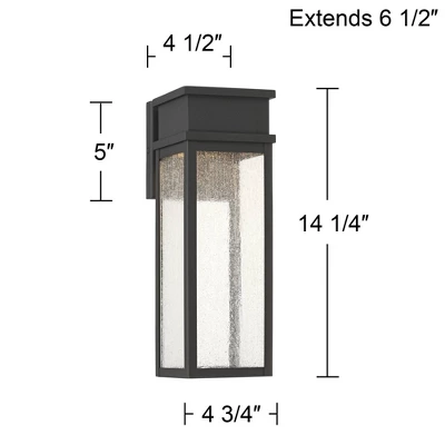 John Timberland Sintef 14 1/4" High Sand Black LED Outdoor Wall Light 3 John Timberland Sintef 14 1/4" High Sand Black LED Outdoor Wall Light - Image 3