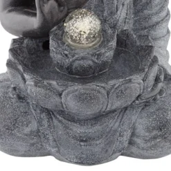John Timberland Sitting Buddha Zen Outdoor Water Fountain With LED Light 28" For Yard Garden Patio Deck Porch House Exterior Balcony Meditation -John Timberland Shop GUEST bf516ea7 393c 405e ad1b bc114a511609