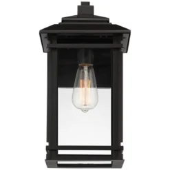 John Timberland North House Mission Outdoor Wall Light Fixture Matte Black Metal 16" Clear Glass For Post Exterior Barn Deck House Porch Yard Patio -John Timberland Shop GUEST bf910d96 cdba 4e1c b0e3 6711f49f8256