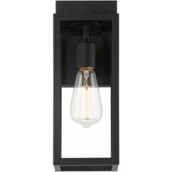 John Timberland Titan Modern Outdoor Wall Light Fixtures Set Of 2 Mystic Black 14 1/4" Clear Glass For Post Exterior Barn Deck House Porch Yard Patio -John Timberland Shop GUEST bfa4df32 c216 48a4 a84b de1c710b21bd