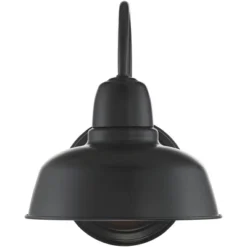 John Timberland Urban Barn Rustic Industrial Farmhouse Outdoor Wall Light Fixtures Set Of 2 Black Gooseneck Arm 11 1/4" For Post Exterior Barn Deck -John Timberland Shop GUEST bfd6986c 47be 487a 9324 dd9af988852e