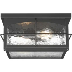 John Timberland Braylon 12" Wide Black And Hammered Glass Outdoor Ceiling Light -John Timberland Shop GUEST c0b30848 92b7 4d8f a123 1b3169086095