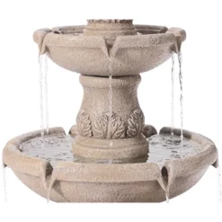 Domanico 57" High Large Italian Indoor Outdoor Decor Sand Stone Floor Fountain Waterfall 3-Tier Outside Garden Patio Yard Backyard 10 Domanico 57" High Large Italian Indoor Outdoor Decor Sand Stone Floor Fountain Waterfall 3-Tier Outside Garden Patio Yard Backyard -John Timberland Shop GUEST c212854f 8d95 40fa b644 ea099b680d63