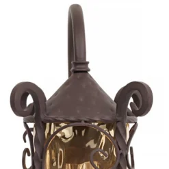 John Timberland Casa Seville Vintage Rustic Outdoor Wall Light Fixture Dark Walnut Scroll 18 1/2" Champagne Hammered Glass For Post Exterior Barn Deck -John Timberland Shop GUEST c34166e4 cb2e 4e8f 902f 1dbd56855ff0
