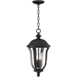 John Timberland Park Sienna Vintage Outdoor Hanging Light Black Metal 20" Clear Glass For Post Exterior Barn Deck House Porch Yard Patio Home Outside -John Timberland Shop GUEST c42c0c28 3a54 43ff 9292 8320cc4e457a